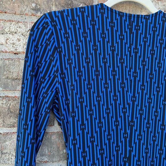 Take 50% OFF- Michael Kors Blue Ribbed Wrap Dress, Size-XS - Picture 11 of 11